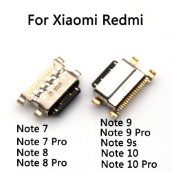 2Pcs, New For Xiaomi Redmi Note 7 8 9 9s 10 10s Pro Type-C USB Charger Jack Connector
